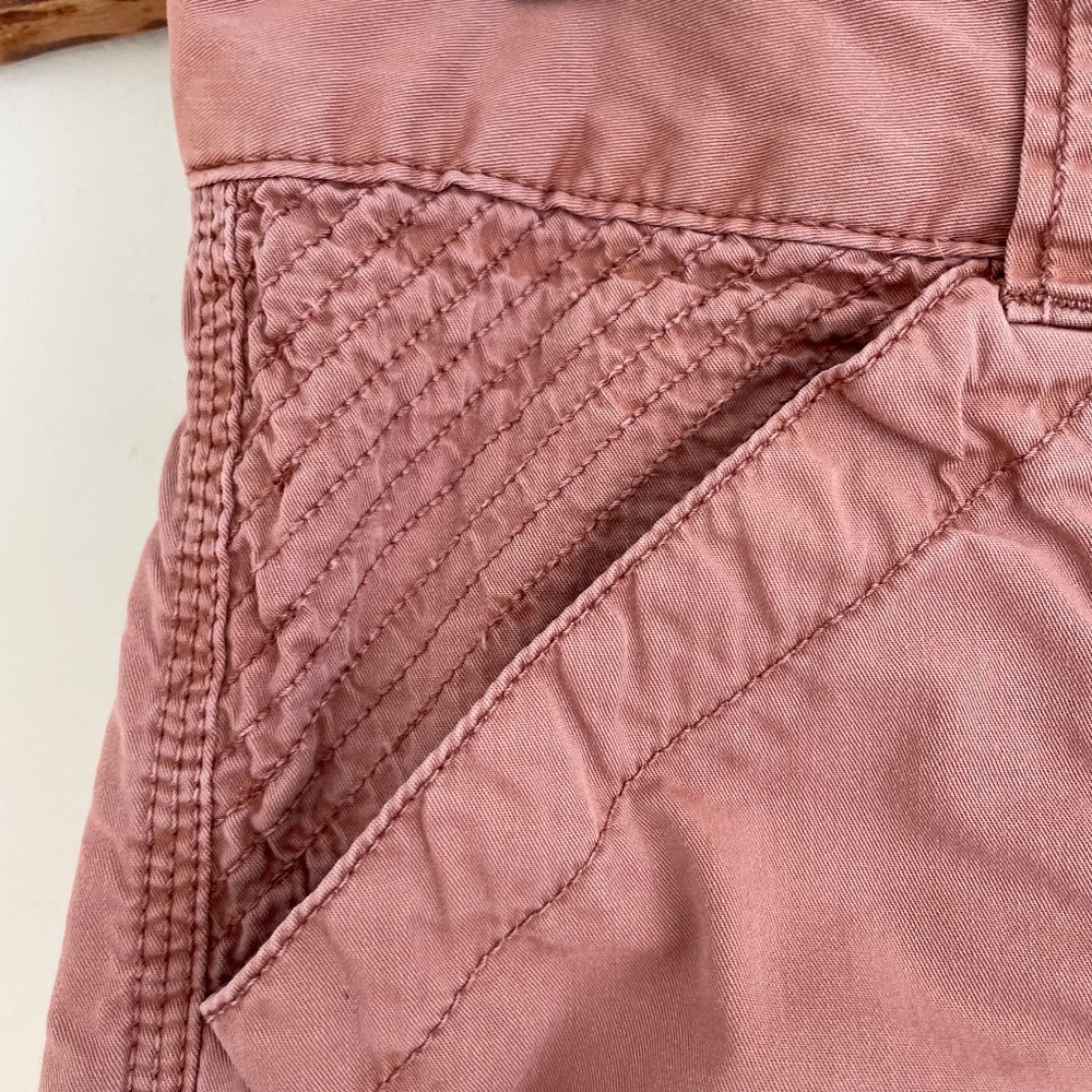 Madewell | dusty rose camp stitch slouch straight crop utility cargo pant chino - Picture 4 of 15